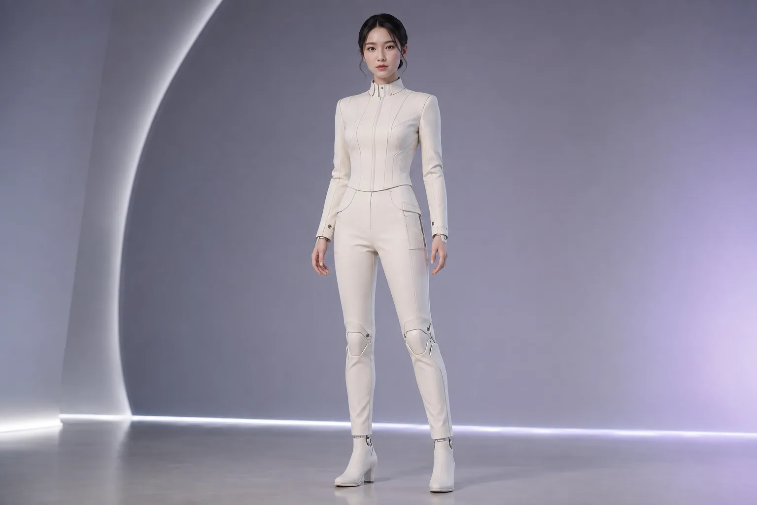 F1 珍珠白全身女性陪伴形象研究,外观与规格尚未验证。